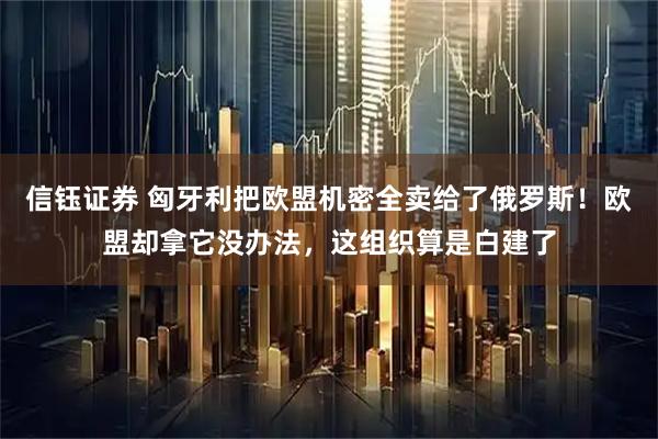 信钰证券 匈牙利把欧盟机密全卖给了俄罗斯！欧盟却拿它没办法，这组织算是白建了