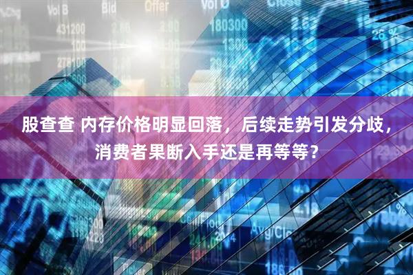 股查查 内存价格明显回落，后续走势引发分歧，消费者果断入手还是再等等？