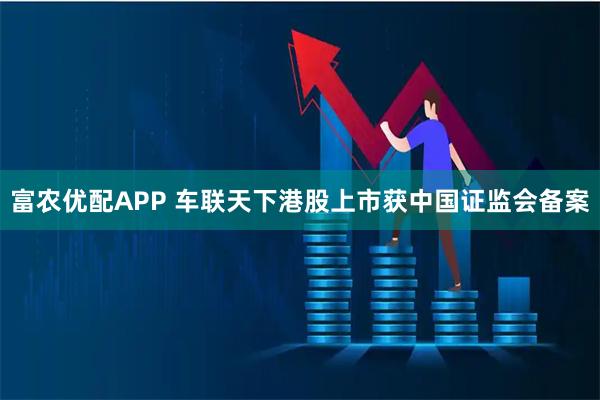 富农优配APP 车联天下港股上市获中国证监会备案